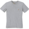T-Shirt femme Pocket 100% coton avec poche poitrine Gris Chiné