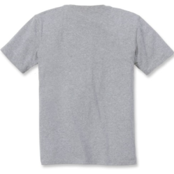 T-Shirt femme Pocket 100% coton avec poche poitrine Gris Chiné