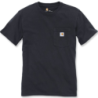 T-Shirt femme Pocket 100% coton avec poche poitrine Noir