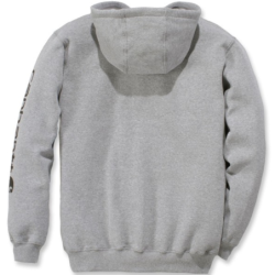 Sweat homme Sleeve Logo à capuche non zippé logo Carhartt sur manche Gris Argent