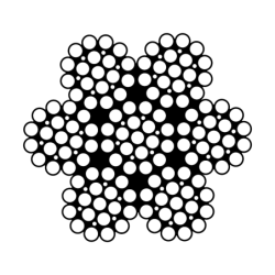 Câble acier inoxydable 7 torons de 19 fils