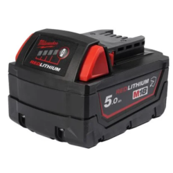 Batterie Résistante M18 B5 Milwaukee 18V 5.0 Ah Red lithium