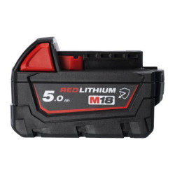 Batterie Résistante M18 B5 Milwaukee 18V 5.0 Ah Red lithium
