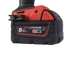 Batterie Résistante M18 B5 Milwaukee 18V 5.0 Ah Red lithium