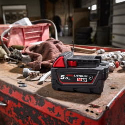 Batterie Résistante M18 B5 Milwaukee 18V 5.0 Ah Red lithium