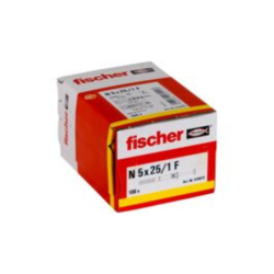 Cheville à frapper avec collerette plate et clou empreinte pozi NF