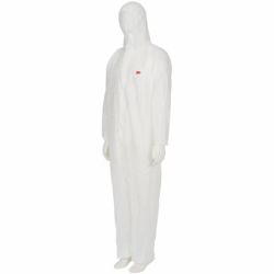 Combinaison blanche jetable 3M 4500 catégorie 1 respirabilité, non tissé polypropylène