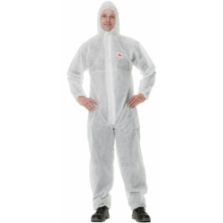 Combinaison blanche jetable 3M 4500 catégorie 1 respirabilité, non tissé polypropylène