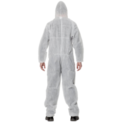 Combinaison blanche jetable 3M 4500 catégorie 1 respirabilité, non tissé polypropylène