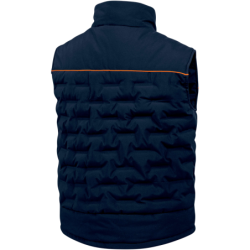 Gilet matelassé Gravity bleu marine et orange