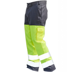 Pantalon haute visibilité Vision II - Gris et jaune fluo