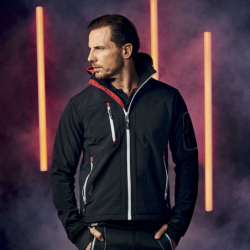 Veste softshell de travail Upower noir métropolis