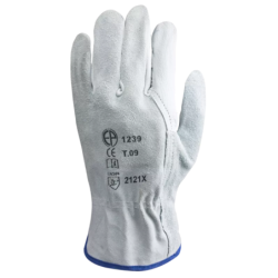 Gants de maîtrise Eurostrong 1240 en cuir fleur de buffle avec dos en croute