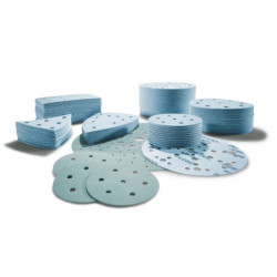 Feuilles abrasives StickFix pour enduits apprêts laques VOC et supports durs 115 x 228 mm