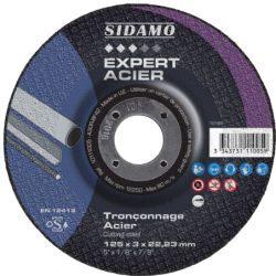 Disque à tronçonner Expert Acier centre bombé