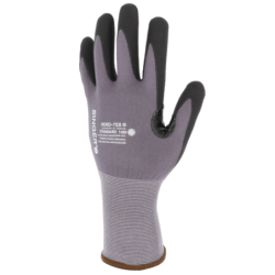 Gant nitrile mousse sans picots - dos aéré avec renfort