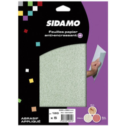 Feuille abrasive anti-encrassement pour peintures et vernis 230 x 280 mm Lot de 5