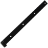 Penture droite percée cataphorèse noir Torbel portail bois gond 16 mm