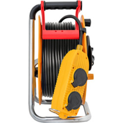 Enrouleur électrique standard BT PRO 4 prises clapet Powerblock câble H07RN-F 40m