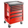 Servante d'atelier Facom 6 tiroirs avec roues Roll6 Rouge ral 3020