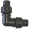 Raccord coudé 90° à compression PE Noir Fitt pour tuyau goutte à goutte