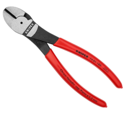 Pince coupante de côté à forte démultiplication Knipex Poignées gainées