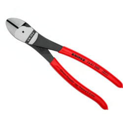 Pince coupante de côté à forte démultiplication Knipex Poignées gainées