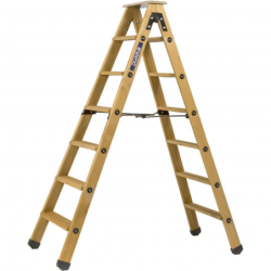 Escabeau bois double accès