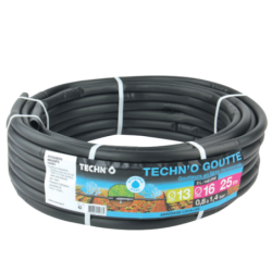 Tuyau goutteurs en ligne incorporés Techn'O noir 2L/h Diamètre 13x16mm