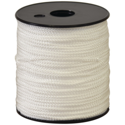 Cordeau polypro tresse blanc 100m