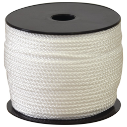 Cordeau polypro tresse blanc 100m