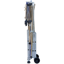 Plateforme de travail aluminium Sherpamatic Tubesca avec roulettes