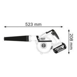Souffleur sans fil Bosch GBL 18V-120 Bosch Li-Ion (machine seule)