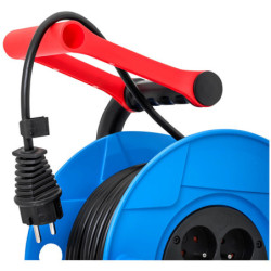 Enrouleur électrique Standard S câble H05VV-F 3G1.5 avec 4 prises Cablepilot Brennenstuhl
