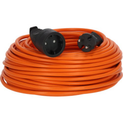 Rallonge électrique Brennenstuhl orange câble H05VV-F 2x1.5 3500W