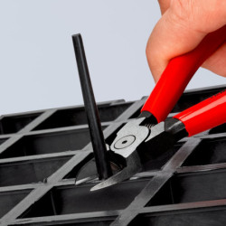 Pince coupante de côté spéciale plastique Knipex Poignées gainées