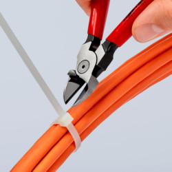 Pince coupante de côté spéciale plastique Knipex Poignées gainées