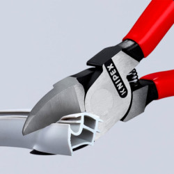 Pince coupante de côté spéciale plastique Knipex Poignées gainées