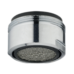 Aérateur limiteur de débit chromé standard pour robinet