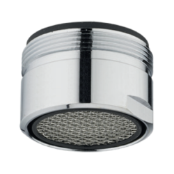 Aérateur limiteur de débit chromé standard pour robinet