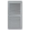 Grille de ventilation à persienne avec moustiquaire aluminium