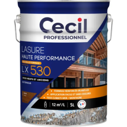 Lasure bois protection élevée Cecil LX530 satinée