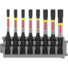 Kit 8 Embouts de vissage qualité Impact T15 2xT20 2xT25 2xT30 T40 50 mm