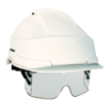Casque de chantier Iris 2 avec lunettes de protection verre incolore Blanc
