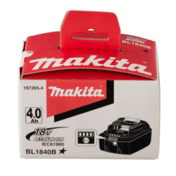 Batterie Makstar Li-Ion 18V 4Ah Makita BL1840B avec témoin de charge