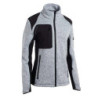 Veste de travail femme Louise 100% polyester couleur gris clair
