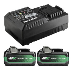 Kit de 2 Batteries Multi Volt 36V 4.0Ah BSL36B18X avec Chargeur UC18YSL3