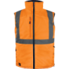 Gilet sans manches résersible orange fluo et bleu navy