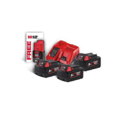 Pack chargeur et batteries NRG 503 18 V 5ah