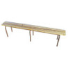 Banc en bois empilable avec 6 pieds H 450 x L 2000 x P 355 mm